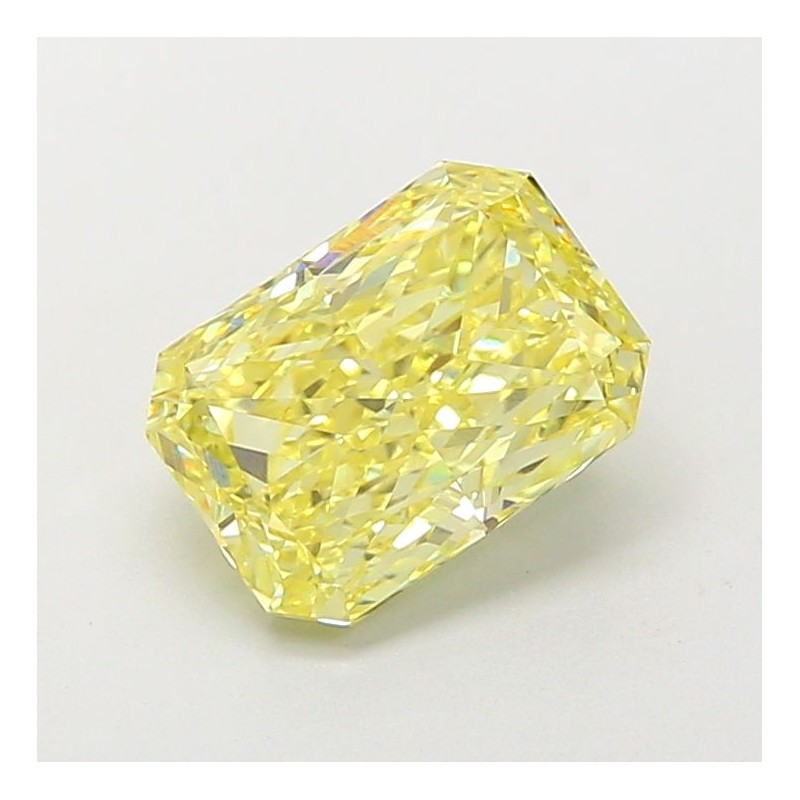 Diament laboratoryjny o barwie fantazyjnej radiant, Yellow Fancy_Intense, 2.16ct, VVS2, Fancy Intense Yellow, IGI LG707556087