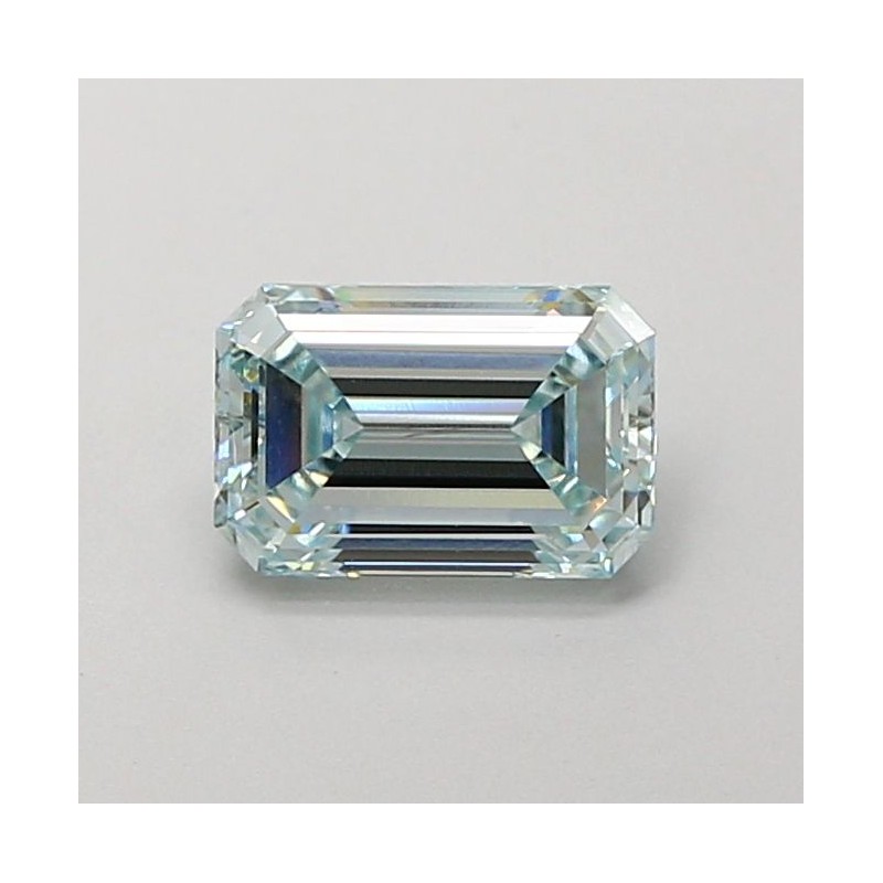 Diament laboratoryjny o barwie fantazyjnej szlif szmaragdowy, Green Fancy_Light, 1.3ct, VVS2, Fancy Light Green, IGI LG707556341