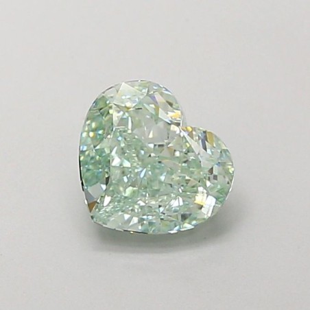Diament laboratoryjny o barwie fantazyjnej serce, Green Fancy_Intense, 1.12ct, VVS2, Fancy Intense Green, IGI LG707556343