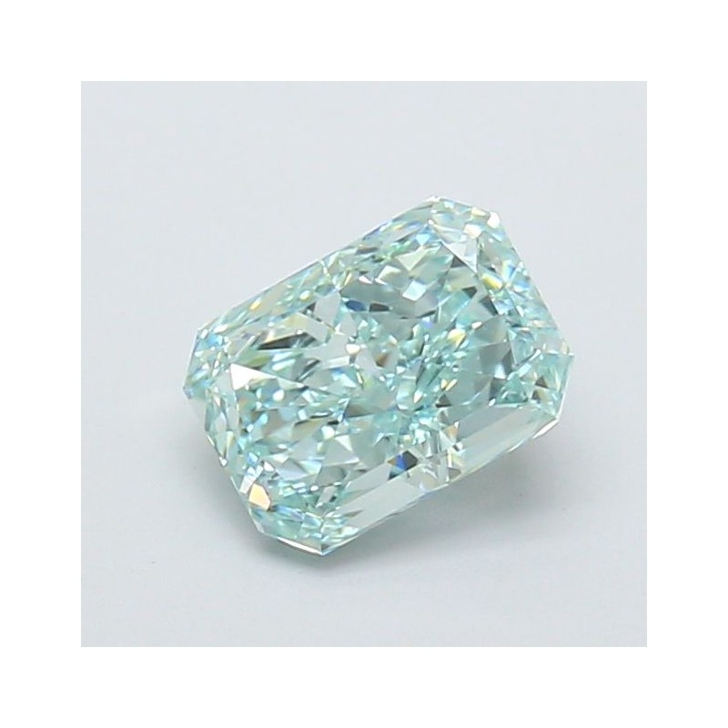 Diament laboratoryjny o barwie fantazyjnej radiant, Green Fancy_Vivid, 1.62ct, VVS2, Fancy Vivid Green, IGI LG707556377