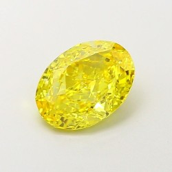 Diament laboratoryjny o barwie fantazyjnej szlif owalny, Yellow Fancy_Vivid, 1.58ct, VVS2, Fancy Vivid Yellow, IGI LG707556647