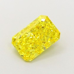 Diament laboratoryjny o barwie fantazyjnej radiant, Yellow Fancy_Vivid, 1.79ct, VVS2, Fancy Vivid Yellow, IGI LG707556656