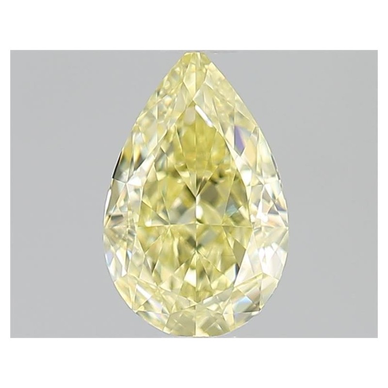 Diament o barwie fantazyjnej szlif gruszkowy, 0.71ct, VS1, Fancy Light Yellow, GIA 5526386197