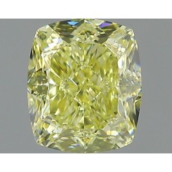 Diament o barwie fantazyjnej szlif poduszkowy brylantowy, 1.2ct, SI1, Fancy Yellow, GIA 6234342071