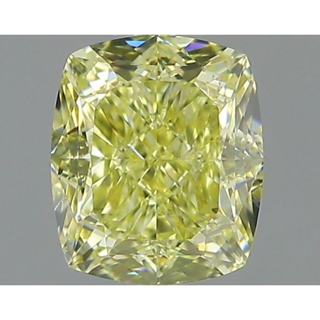 Diament o barwie fantazyjnej szlif poduszkowy brylantowy, 1.2ct, SI1, Fancy Yellow, GIA 6234342071