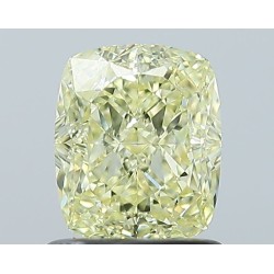 Diament o barwie fantazyjnej szlif poduszkowy modyfikowany, 1.2ct, VS1, Fancy Yellow, GIA 7531350884