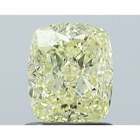 Diament o barwie fantazyjnej szlif poduszkowy modyfikowany, 1.2ct, VS1, Fancy Yellow, GIA 7531350884