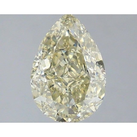 Diament o barwie fantazyjnej szlif gruszkowy, 1.63ct, VS2, Fancy Light Brownish Greenish Yellow, GIA 1517446328