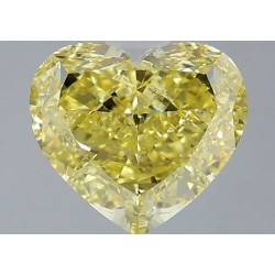 Diament o barwie fantazyjnej serce, 1.51ct, SI1, Fancy Yellow, GIA 2536333572