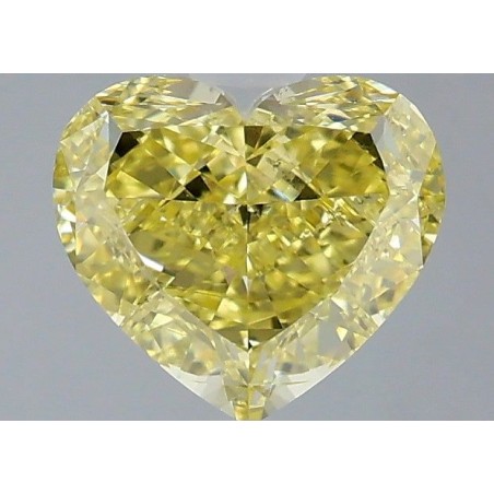 Diament o barwie fantazyjnej serce, 1.51ct, SI1, Fancy Yellow, GIA 2536333572