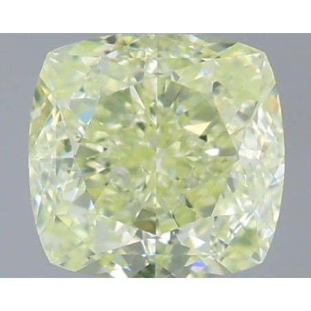 Diament o barwie fantazyjnej szlif poduszkowy brylantowy, 0.8ct, VS2, Fancy Yellow Green, GIA 2528248754
