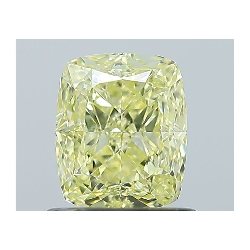 Diament o barwie fantazyjnej szlif poduszkowy modyfikowany, 1.01ct, VS2, Fancy Yellow, GIA 1537386983