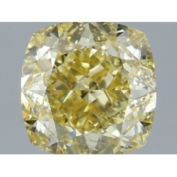 Diament o barwie fantazyjnej szlif poduszkowy brylantowy, 1.27ct, VS2, Fancy Yellow, GIA 7533594367