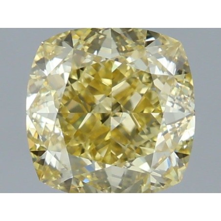 Diament o barwie fantazyjnej szlif poduszkowy brylantowy, 1.27ct, VS2, Fancy Yellow, GIA 7533594367