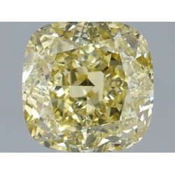 Diament o barwie fantazyjnej szlif poduszkowy brylantowy, 1.5ct, VS2, Fancy Brownish Greenish Yellow, GIA 1539594389