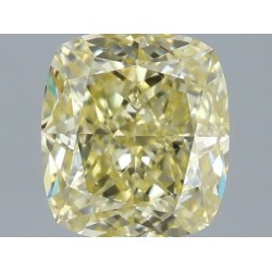 Diament o barwie fantazyjnej szlif poduszkowy brylantowy, 1.22ct, VS2, Fancy Yellow, GIA 6532594409