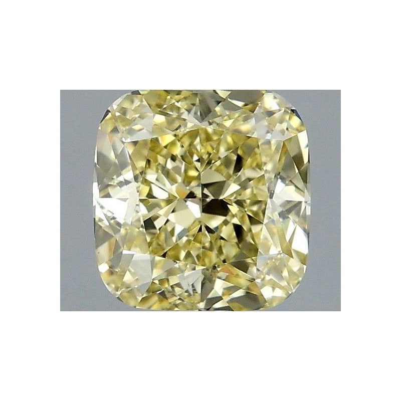 Diament o barwie fantazyjnej szlif poduszkowy brylantowy, 1.18ct, VVS2, Fancy Brownish Greenish Yellow, GIA 2537594390