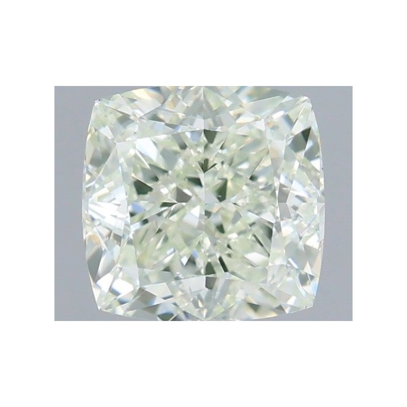 Diament o barwie fantazyjnej szlif poduszkowy brylantowy, 1ct, SI1, Very Light Green, GIA 7532559248