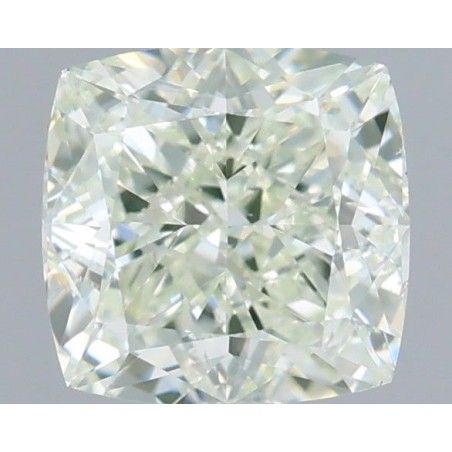 Diament o barwie fantazyjnej szlif poduszkowy brylantowy, 1ct, SI1, Very Light Green, GIA 7532559248