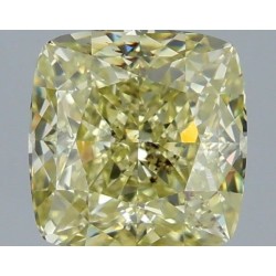 Diament o barwie fantazyjnej szlif poduszkowy brylantowy, 1.03ct, SI1, Fancy Brownish Greenish Yellow, GIA 6535594399