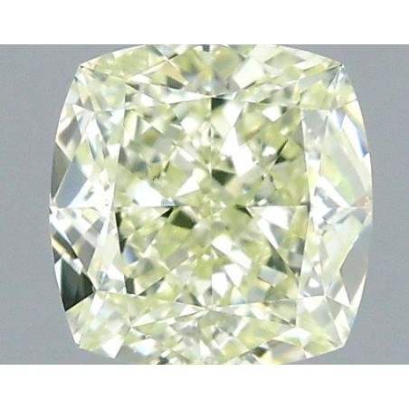 Diament o barwie fantazyjnej szlif poduszkowy brylantowy, 0.54ct, VS2, Fancy Light Green, GIA 6532603335