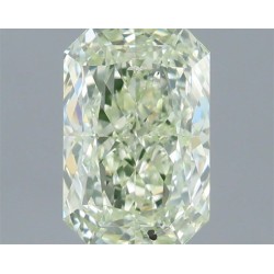 Diament o barwie fantazyjnej szlif poduszkowy brylantowy, 0.7ct, SI2, Fancy Light Yellow Green, GIA 6531604533