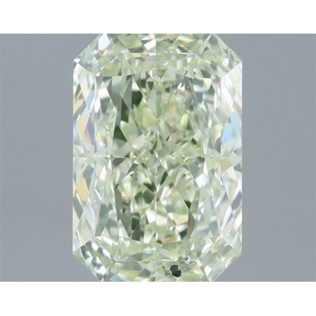 Diament o barwie fantazyjnej szlif poduszkowy brylantowy, 0.7ct, SI2, Fancy Light Yellow Green, GIA 6531604533