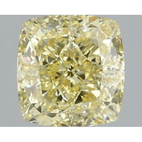 Diament o barwie fantazyjnej szlif poduszkowy brylantowy, 1.64ct, VS2, Fancy Yellow, GIA 2536557513