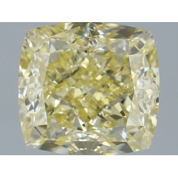 Diament o barwie fantazyjnej szlif poduszkowy brylantowy, 1.51ct, SI2, Fancy Yellow, GIA 2534594489