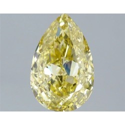 Diament o barwie fantazyjnej szlif gruszkowy, 0.99ct, SI1, Fancy Intense Yellow, GIA 5533600821