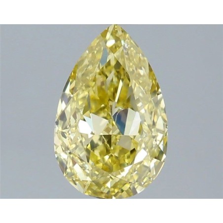 Diament o barwie fantazyjnej szlif gruszkowy, 0.99ct, SI1, Fancy Intense Yellow, GIA 5533600821
