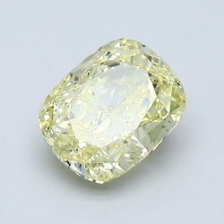 Diament o barwie fantazyjnej szlif poduszkowy brylantowy, 1.11ct, SI1, Fancy Yellow, GIA 6512674320