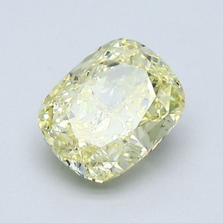 Diament o barwie fantazyjnej szlif poduszkowy brylantowy, 1.11ct, SI1, Fancy Yellow, GIA 6512674320
