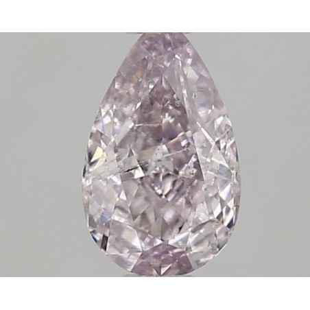 Diament o barwie fantazyjnej szlif gruszkowy, 0.48ct, SI2, Fancy Purplish Pink, GIA 2517543476