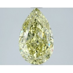 Diament o barwie fantazyjnej szlif gruszkowy, 1.52ct, VVS1, Fancy Yellow, GIA 2537451893