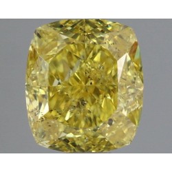 Diament o barwie fantazyjnej szlif poduszkowy modyfikowany, 1.02ct, SI2, Yellow, IGI 667414258