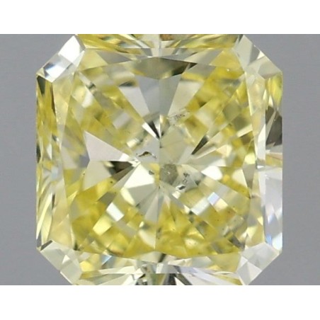 Diament o barwie fantazyjnej szlif radiant kwadratowy, 0.5ct, SI1, Yellow, IGI 635473116