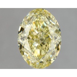 Diament o barwie fantazyjnej szlif owalny, 1.32ct, VS1, Fancy Light Yellow, GIA 6475121512