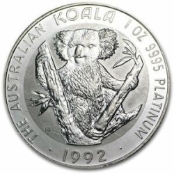 Platynowa moneta 1 uncja Koala 100 dolarów australijskich