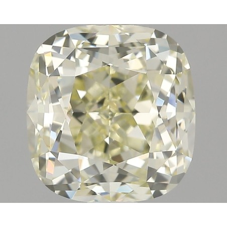 Diament o barwie fantazyjnej szlif poduszkowy brylantowy, 1.58ct, VVS2, Fancy Light Yellow, GIA 6245289422