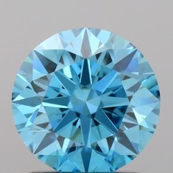 Diament laboratoryjny o barwie fantazyjnej szlif okrągły, Blue Fancy_Vivid, 1.47ct, VVS2, Fancy Vivid Blue, IGI LG719551204
