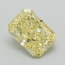 Diament laboratoryjny o barwie fantazyjnej radiant, Yellow Fancy, 1.08ct, VVS2, Fancy Yellow, IGI LG723511033