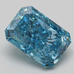 Diament laboratoryjny o barwie fantazyjnej radiant, Blue Fancy_Vivid, 2.09ct, VVS2, Fancy Vivid Blue, IGI LG733599429