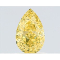 Diament o barwie fantazyjnej szlif gruszkowy, 1.11ct, VS2, Fancy Intense Yellow, GIA 6532388474