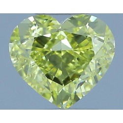 Diament o barwie fantazyjnej serce, 0.73ct, VS1, Fancy Intense Yellow, GIA 2233758358