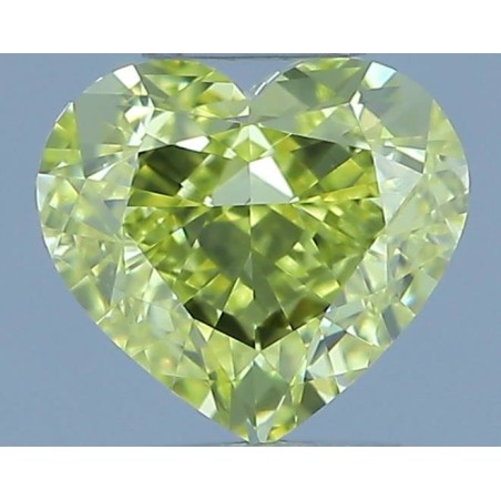 Diament o barwie fantazyjnej serce, 0.73ct, VS1, Fancy Intense Yellow, GIA 2233758358