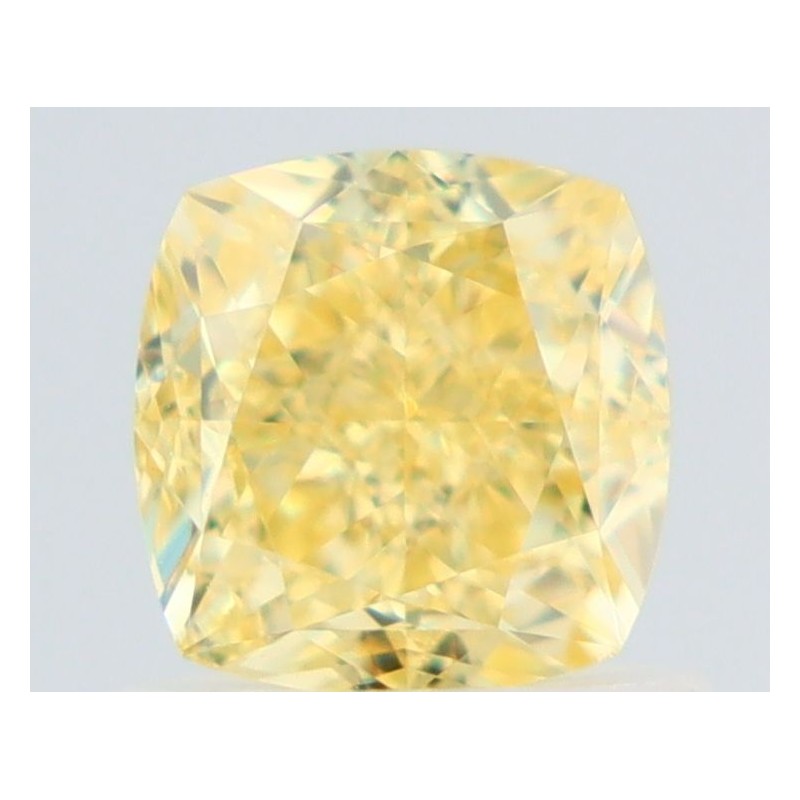 Diament o barwie fantazyjnej szlif poduszkowy brylantowy, 1.01ct, VS2, Fancy Yellow, GIA 1236750413