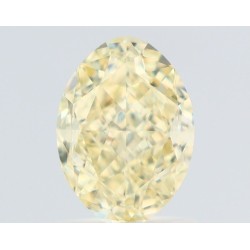 Diament o barwie fantazyjnej szlif owalny, 1.5ct, SI1, Fancy Light Yellow, GIA 2235683466