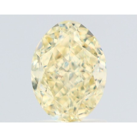 Diament o barwie fantazyjnej szlif owalny, 1.5ct, SI1, Fancy Light Yellow, GIA 2235683466