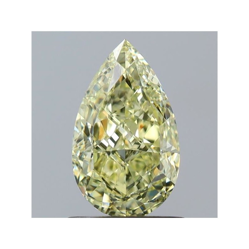 Diament o barwie fantazyjnej szlif gruszkowy, 1.02ct, VS1, Fancy Light Yellow, GIA 1232750430